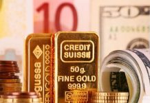 Vàng thế giới tăng hơn 1% lên cao nhất trong 1 Tháng